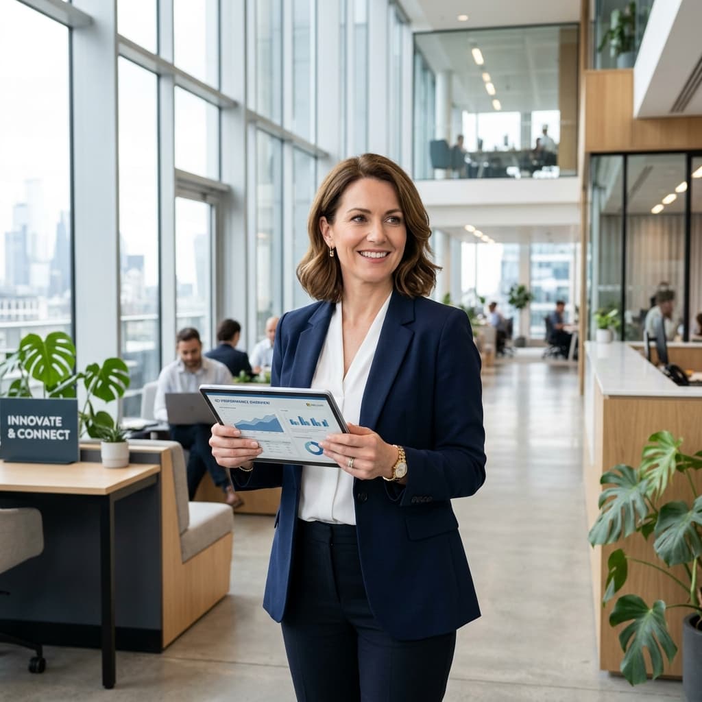 Professional woman with tablet